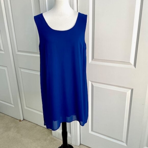 HYFVE HYFVE HYFVE Blue Dress with Decorative Straps on Back Size Large - Picture 1 of 4